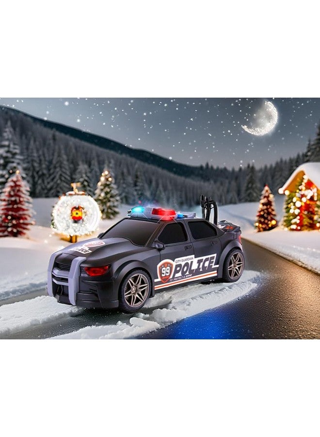 ArtCreativity Police Car Toy - Flashing Rooftop Lights and Headlights, Sirens, Openable Trunk, and Friction-Powered Motion, Toy Cop Car 1:20 Scale, Large Police Cars for Kids Ages 3-5 - Image 3