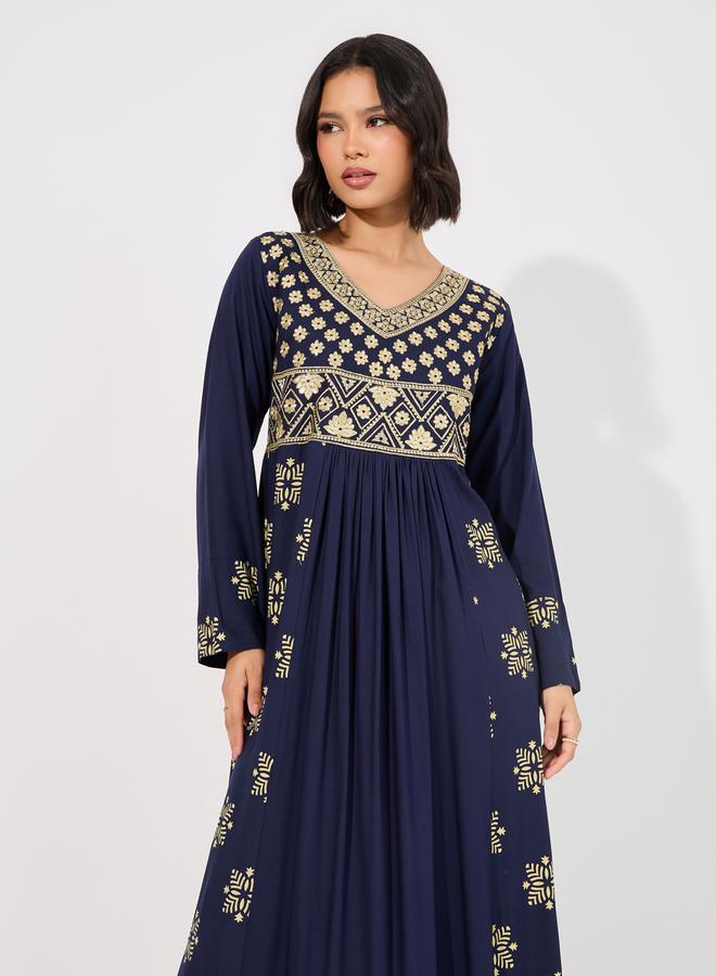 Styli Embroidered Detail Dress  - Image 2