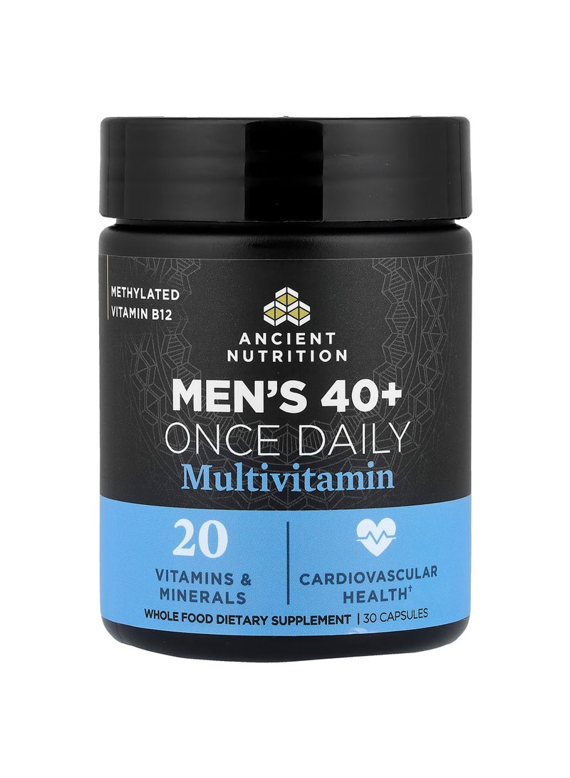 Men's 40+ Once Daily Multivitamin, 30 Capsules