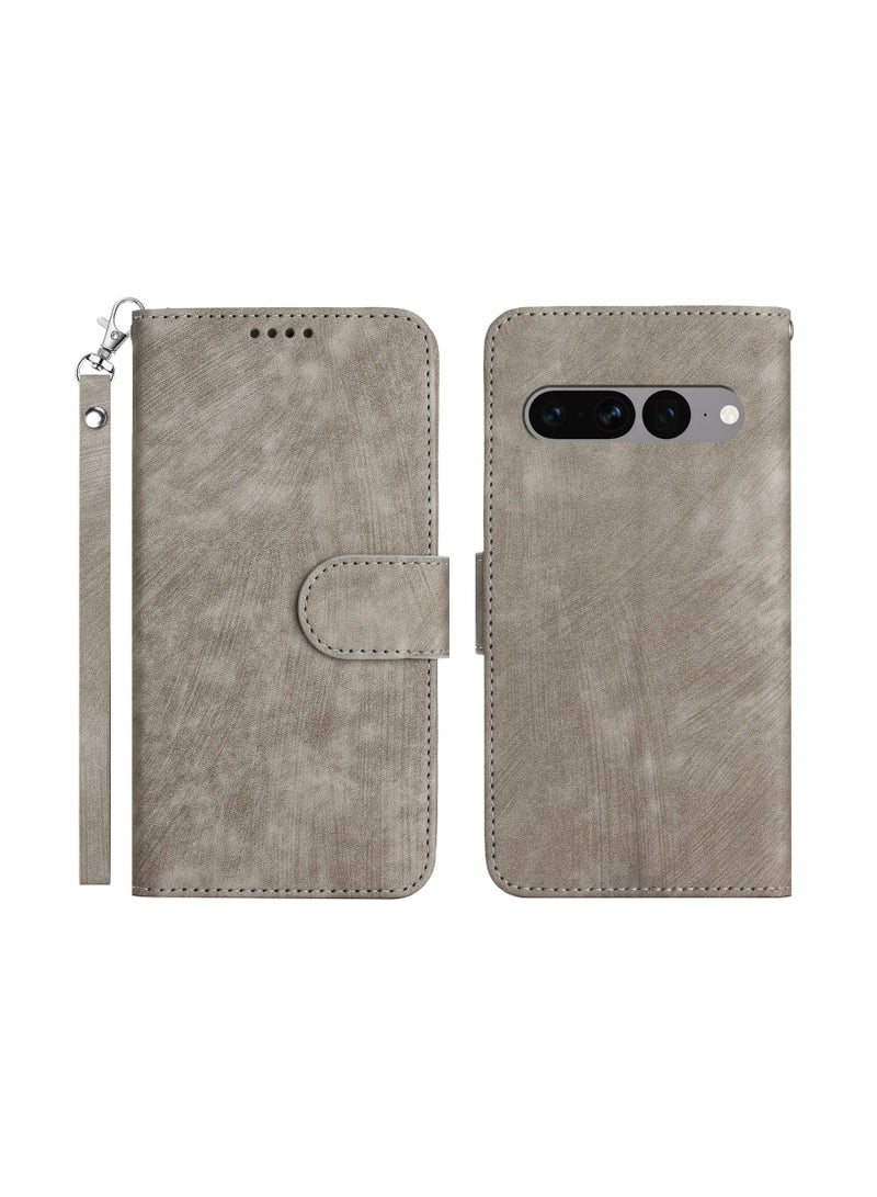 Suteni Magnetic Flip Cover Card Slots Leather Phone Case for Google Pixel - Image 1