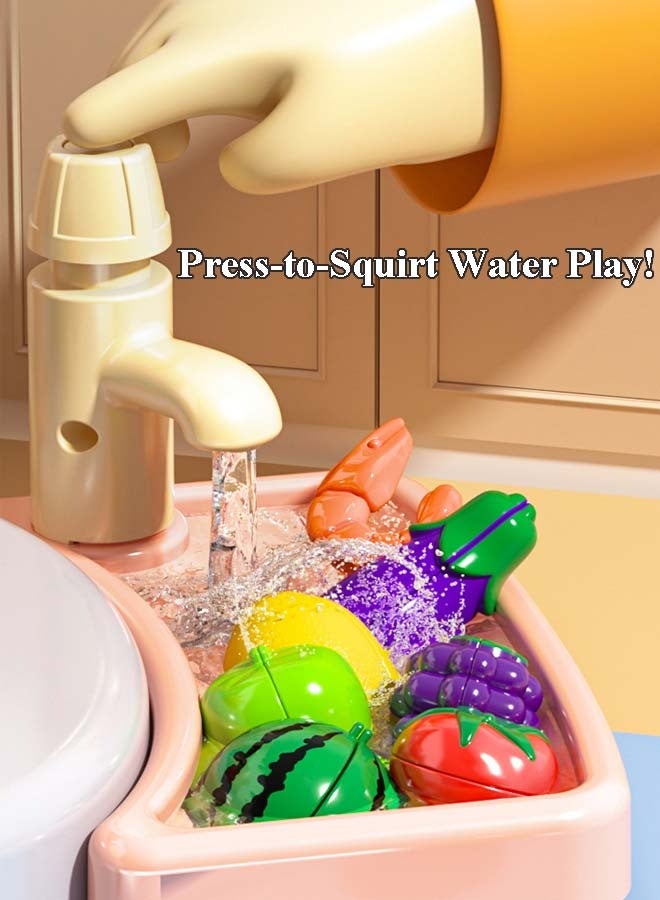 إيزي سو مجموعة ألعاب مطبخ تظاهري مكونة من 26 قطعة مع ملحقات، مجموعة مطبخ صغيرة للأطفال، مجموعة ألعاب قابلة للتخزين، ألعاب مطبخ تظاهرية سهلة الحمل، أفضل هدية للأطفال البنات والأولاد من 1 إلى 3 سنوات - Image 5