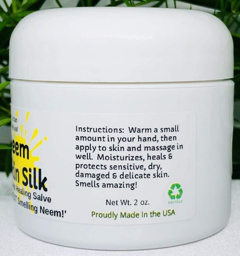 Urban ReLeaf Neem Skin Silk! Healing Salve. Repairs Dry Skin! Vegan. Ayurveda rejuvenate. Feed your skin... rub it in! Shea Butter & Neem Oil. Gently soothe damaged, injured, dry skin. - Image 4