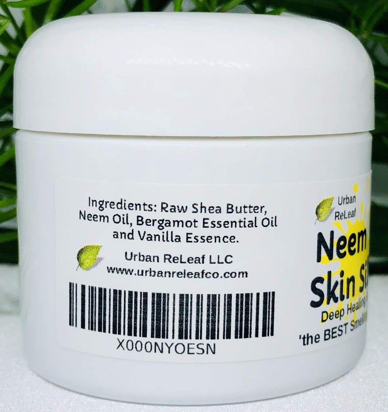 Urban ReLeaf Neem Skin Silk! Healing Salve. Repairs Dry Skin! Vegan. Ayurveda rejuvenate. Feed your skin... rub it in! Shea Butter & Neem Oil. Gently soothe damaged, injured, dry skin. - Image 3