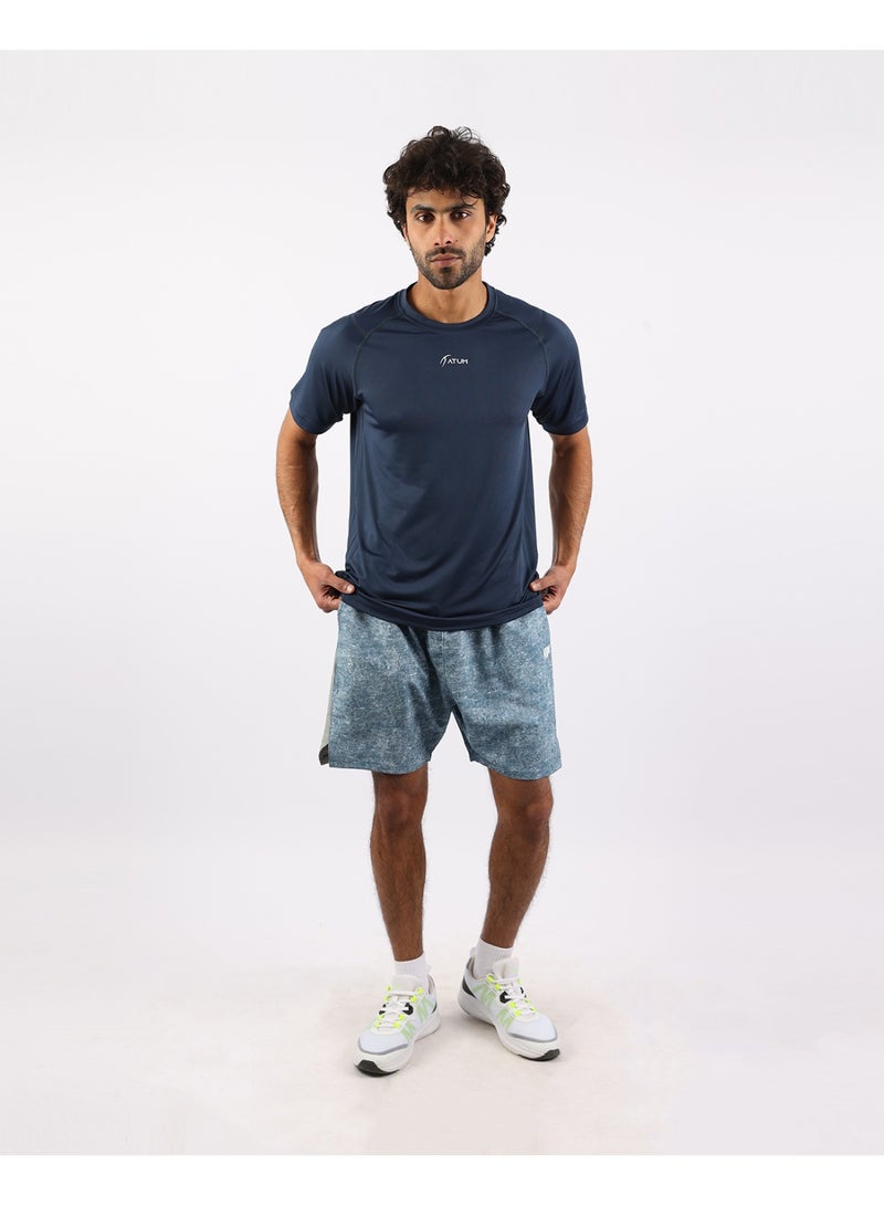 أتوم Energy Flow Men's Navy T-Shirt - Image 3
