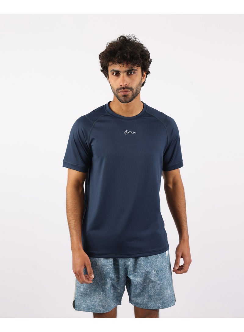 أتوم Energy Flow Men's Navy T-Shirt - Image 1