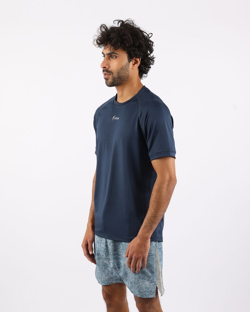 أتوم Energy Flow Men's Navy T-Shirt - Image 3