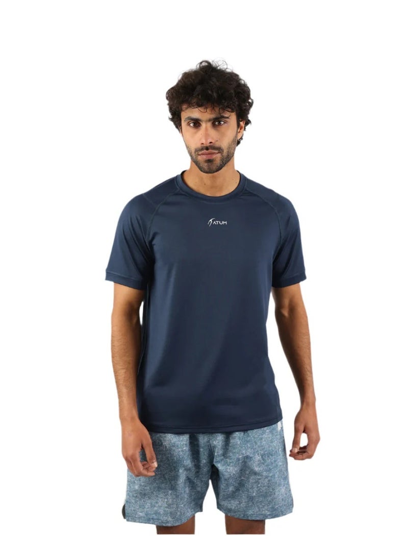 أتوم Energy Flow Men's Navy T-Shirt - Image 1