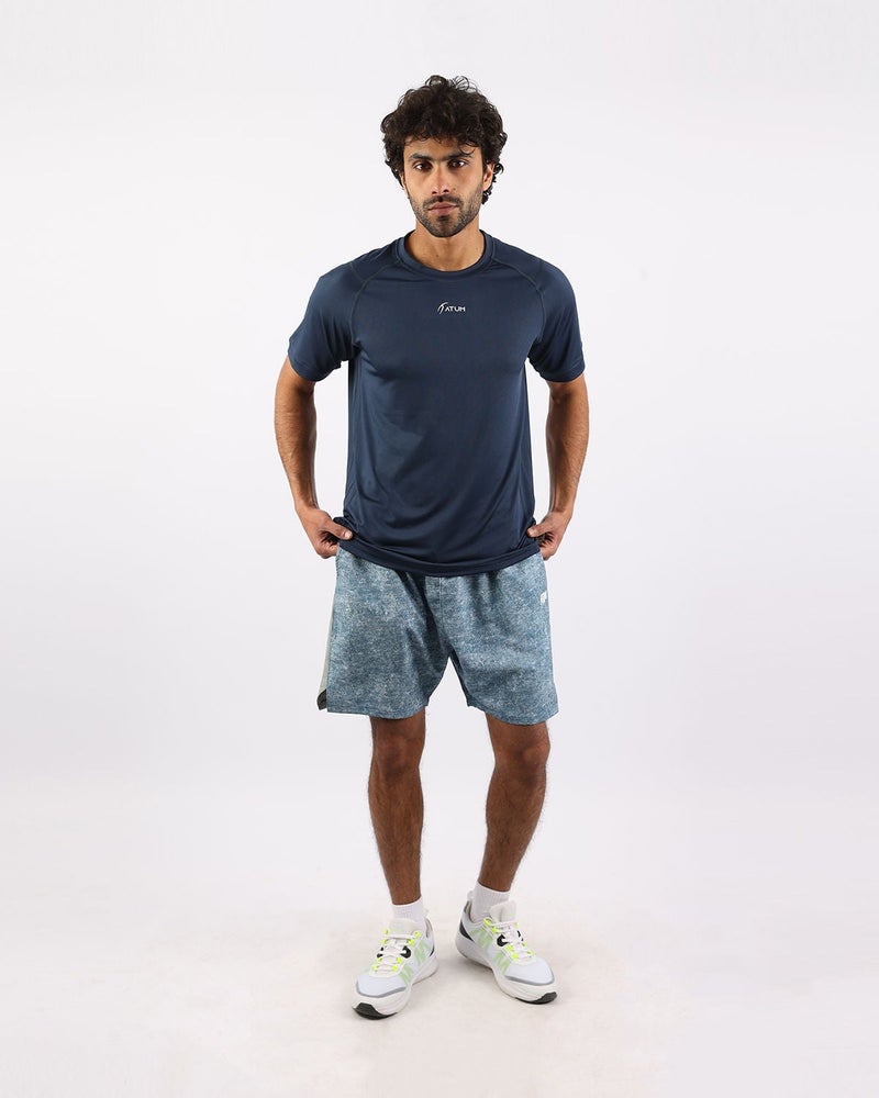 أتوم Energy Flow Men's Navy T-Shirt - Image 2
