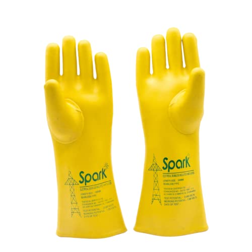 Jupiter Industries Seamless Electric Shockproof Insulated Hand Rubber 33Kva Gloves - Color may Vary (Pack of 3 Pairs) - Image 1