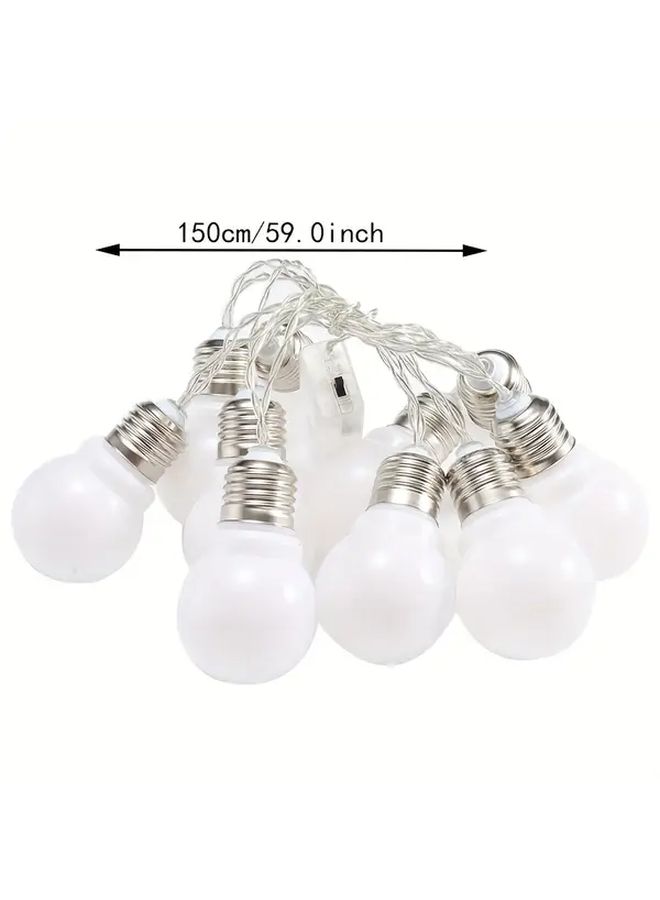 1 Pcs 10 Leds Thread Bulb Design String Light Colorful 59 06inch - Image 3