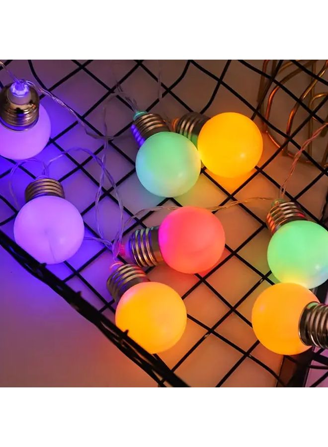 1 Pcs 10 Leds Thread Bulb Design String Light Colorful 59 06inch - Image 5
