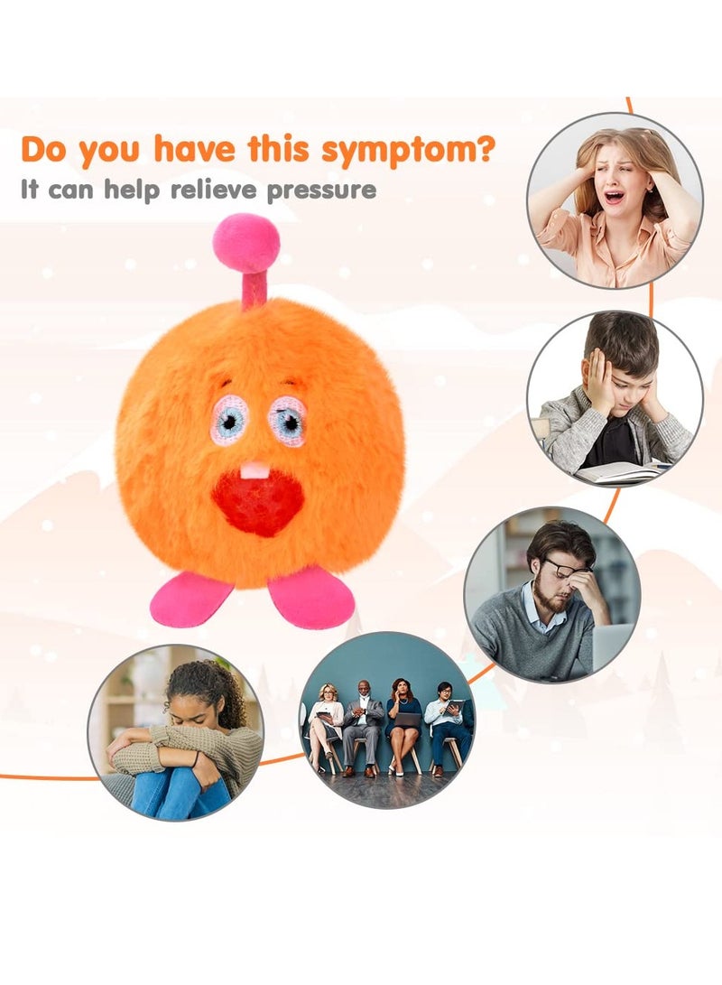 SYOSI Stress Balls for Kids Fidget Toys Stress Ball Sensory Toys Soft Fidget Stress Ball Hand Therapy Squeeze Exercise Stress Balls Colorful Fidget Toy for Arthritis Hand Finger ADHD Anxiety Orange - Image 5