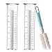 BIUWING BIUWING 7 inch Rain Gauge Replacement Tube Glass for Yard Garden and Outdoor Home, with Tube Brush, Best Rated,2 Packs  - Image 2