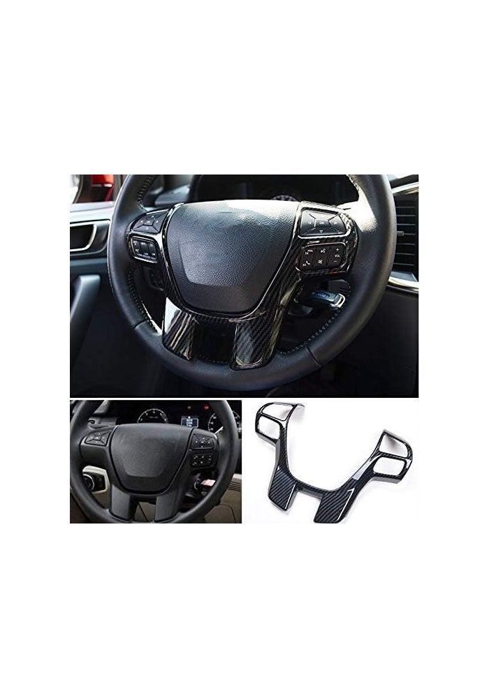 QASULER Carbon Fiber Steering Wheel Cover Trim - Image 4