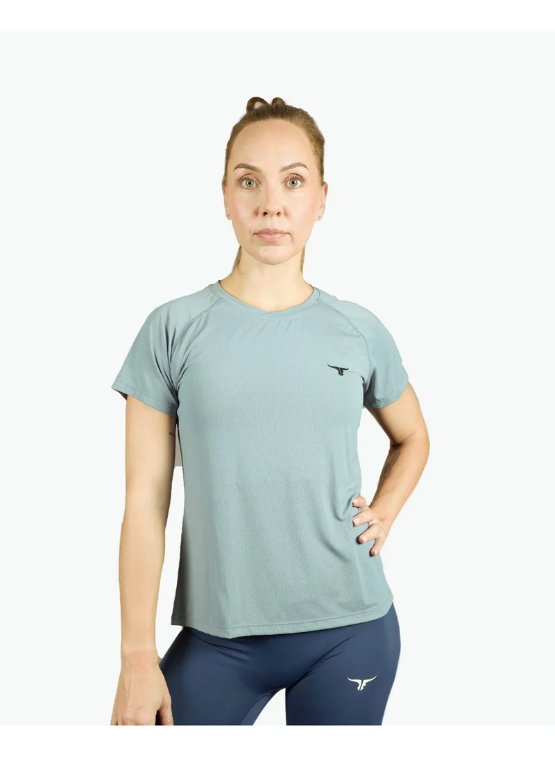 Thugfit  THUGFIT 2 IN 1 COMBO SET VelocityVibe Ladies Jogger/Pants - Beige AND KittyHawk Ladies T-Shirt - Blue Gray for Women | Best Price UAE