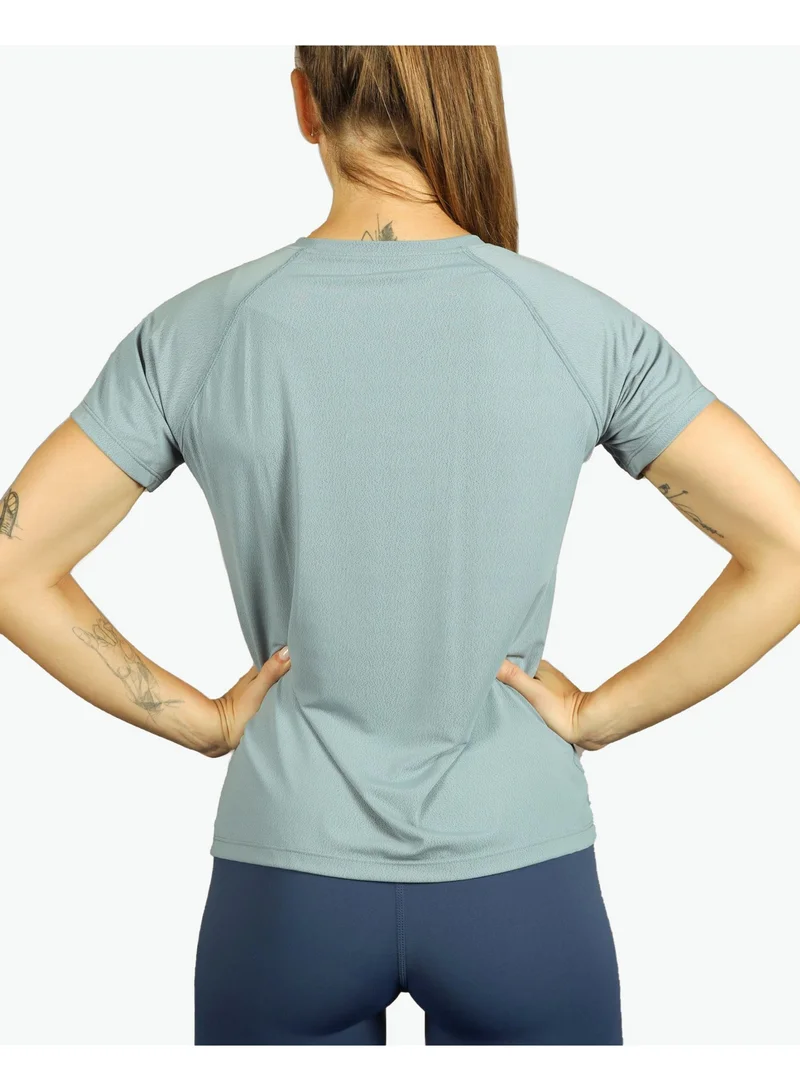 Thugfit  THUGFIT 2 IN 1 COMBO SET VelocityVibe Ladies Jogger/Pants - Beige AND KittyHawk Ladies T-Shirt - Blue Gray for Women | Best Price UAE
