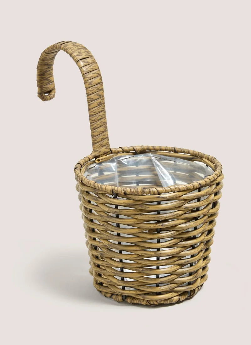 Matalan Natural Plastic Woven Wall Planter