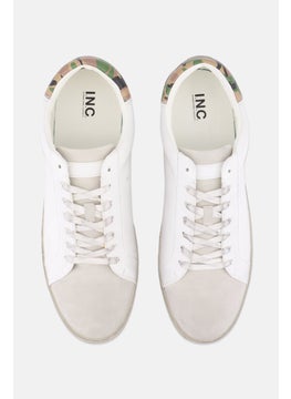 INC Men Medium Lace Up Shoes, White Combo  - Image 2