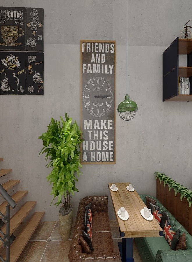 TOTIO Wide Grey Concrete Wallpaper Peel Stick 24x708inch Matte Thicken Waterproof Adhesive Gray Cement Textured Contact Paper Vinyl Wall Paper Rolls for Stores Rental Houses Modern Industrial Style - Image 5