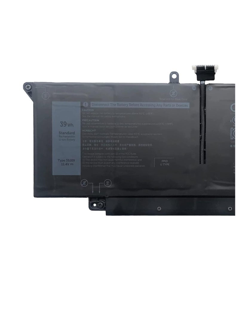 زيكسين 35J09 JHT2H Y7HR3 4V5X2 HRGYV WY9MP XMV7T 009YYF بطارية بديلة للكمبيوتر المحمول متوافقة مع سلسلة Dell Latitude 7310 7410 (11.4 فولت 39 وات في الساعة 3255 مللي أمبير في الساعة) - Image 2