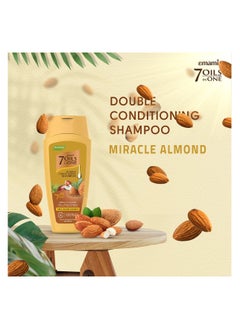 emami 7 Oil In One Double Conditioning Shampoo Mircle Almond 400ml  - Image 4
