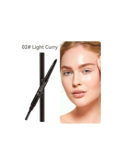 Eyebrow Pencil, Waterproof Smudge-Proof Eye Brow Definer Pen, Dual Ended Pencil with Brush, Shapes&Defines&Fills Brow Makeup, Create Natural-Looking Brows