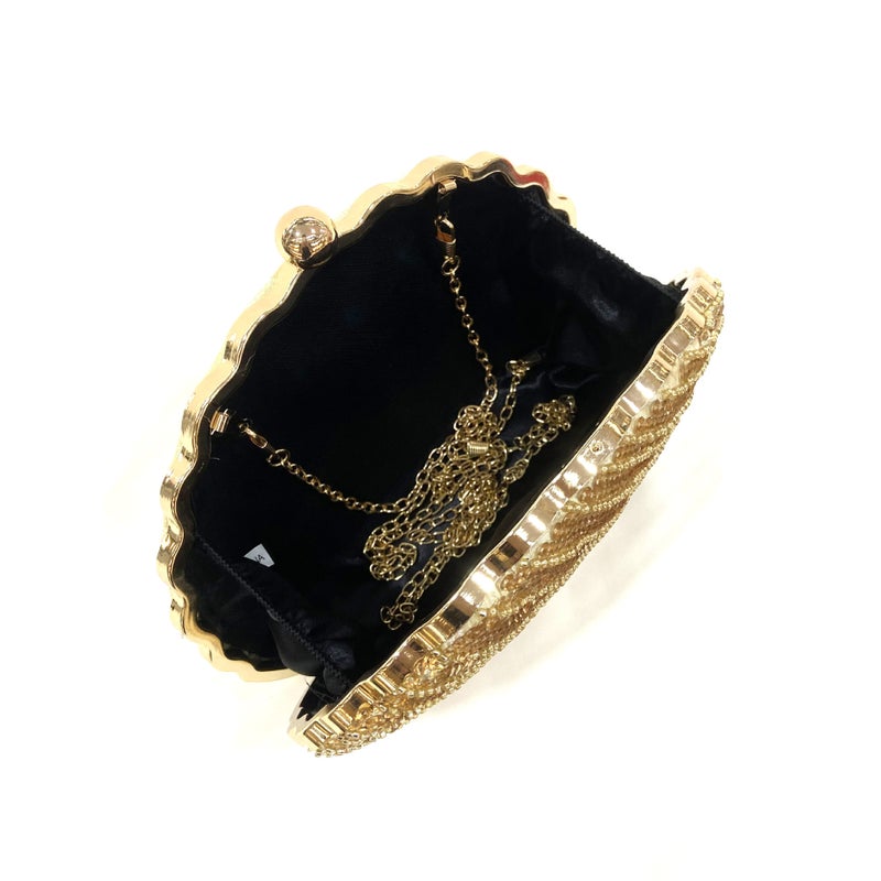 Peacock Pattern Retro Handmade Beaded Embroidery Evening Bag Hand Sequin Shell Bag Elegant Lady Dress Cheongsam Bag - Image 5