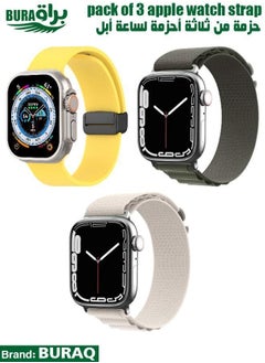Apple Watch Band Strap For Apple Watch Ultra 2/Ultra 49mm, Series 10 46mm, 9/8/7 45mm, SE2/SE/6/5/4 44mm, 3/2/1 42mm