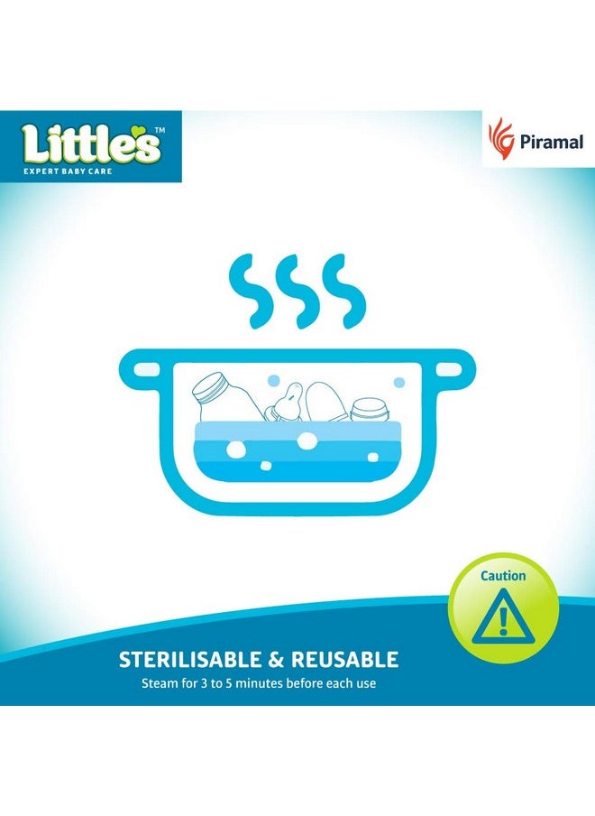 Little's - Classic Maxi Feeding Bottle Blue (Pack Of 2) - Image 1