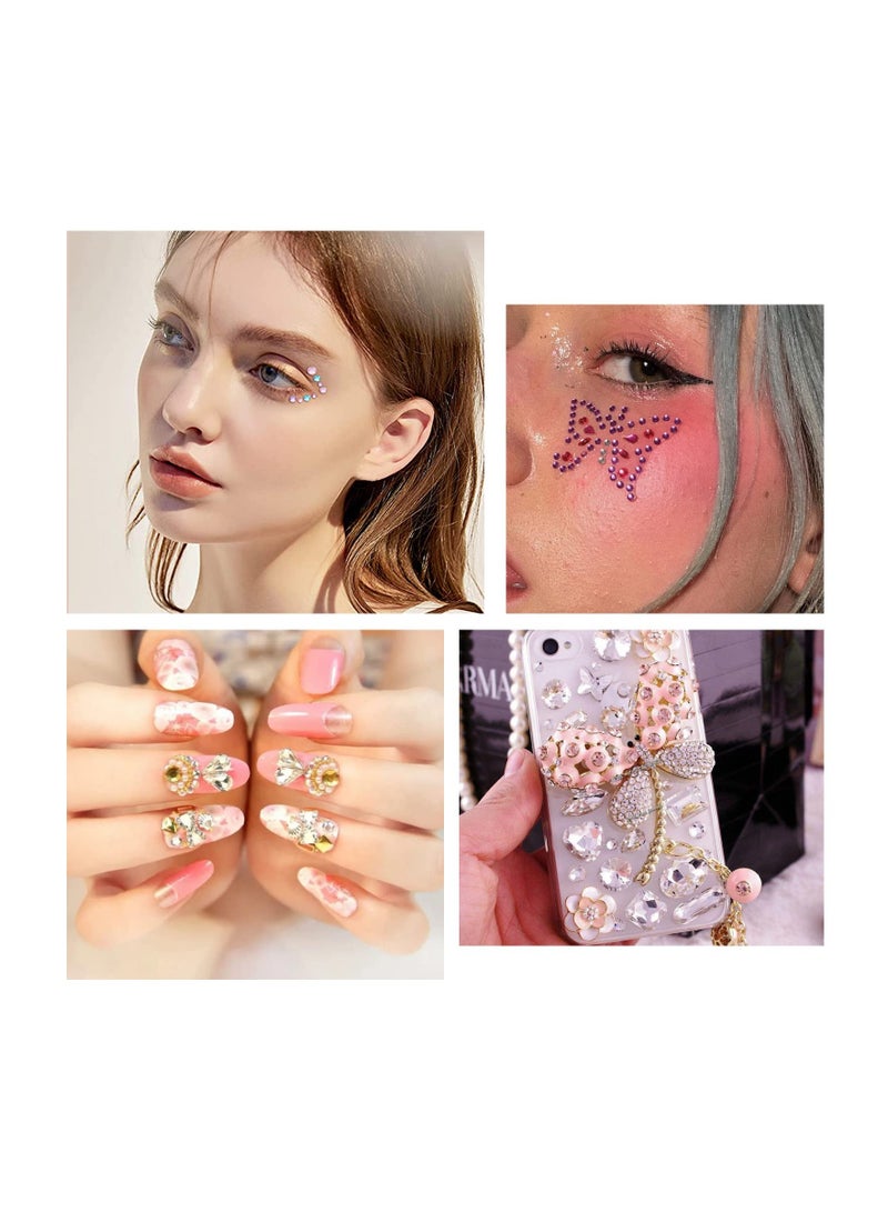 Zikra 3 Sheets Face Jewels Stickers Gems On Eye Forehead Rhinestones Tears Rainbow Star Diamond for Nail Decoration Festival Party - Image 3