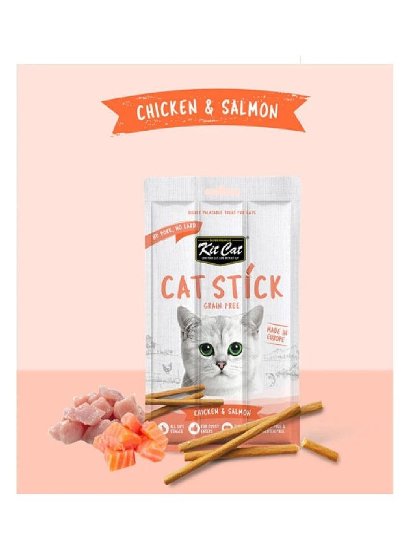 Kit Cat Grain Free Cat Stick Chicken and Salmon 15g - Image 2