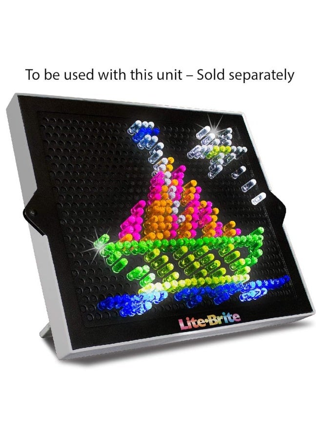 Basic Fun Lite-Brite Peg and Template Refill Pack, Light Up Drawing Board Accessories, LED Pegs with Colors, Toys for Creative Play, Light Toys for Kids Aged 4 + - Image 1