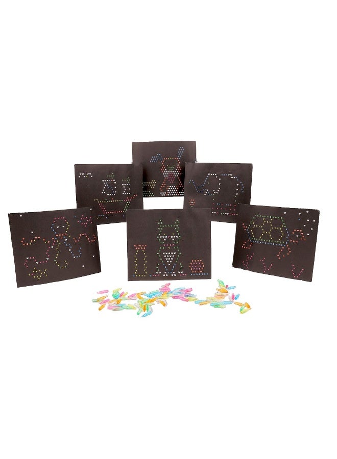 Basic Fun Lite-Brite Peg and Template Refill Pack, Light Up Drawing Board Accessories, LED Pegs with Colors, Toys for Creative Play, Light Toys for Kids Aged 4 + - Image 3