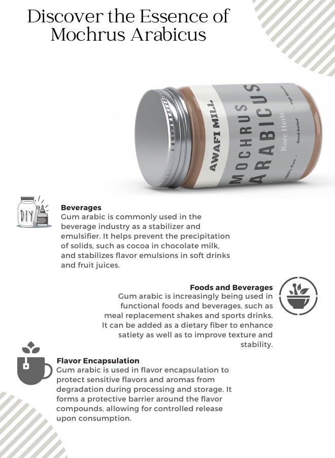 Awafi Mill Mochrus arabicus Gum | Naturally Extracted | Natural Resin for Various Uses  - Image 3
