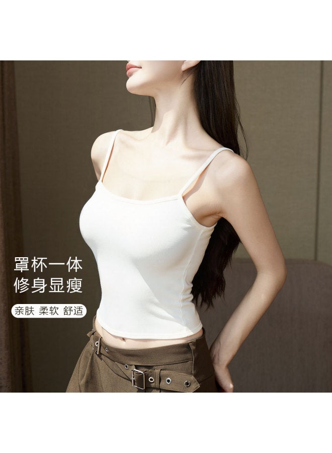 Top melon Women'S Summer & Spring Beautiful Back Tank Top With Built-In Padded Push-Up, No Gap Cups - Image 3