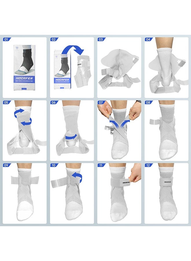 SOUTH MOON Ankle Brace, Plantar Fasciitis Night Splints High Elasticity Adjustable, Ankle Support Brace for Ankle Sprains Tendon - Image 5