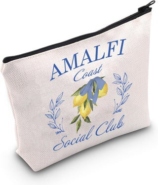 POFULL Girls Amalfi Coast Trip Gift Italy Vacation Trip Gift Amalfi Coast Social Club Zipper Pouch Makeup Bag (AMALFI Coast) - pzsku/Z12FC12D1897E652EBEA1Z/45/_/1744284302/a6078ede-499d-4b9a-9444-cf6796c6068b