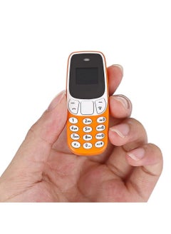 Smallest Mobile Phone BM10 Tiny Mini Mobile with Voice Changer Hands Free Bluetooth Dialer Phone for Students Support Dual SIM Card (Orange)