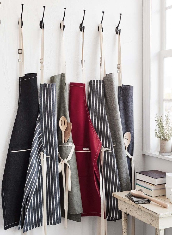 Sur La Table The Saucier Chef Signature Apron, Professional Full-Coverage Canvas Apron with Adjustable Neck and Waist Ties - Image 2