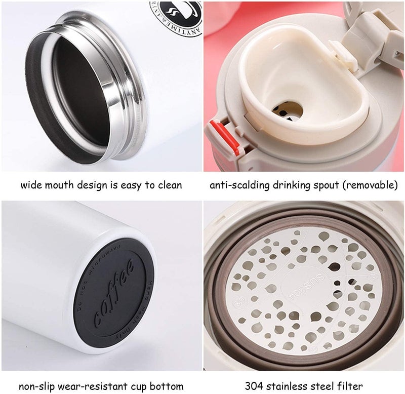 JAHAAN Vacuum Stainless Steel Cup 500ML Double Wall LeakProof Travel Cup Insulated Coffee Tumbler with SplashProof Sliding LidBlack  - Image 3