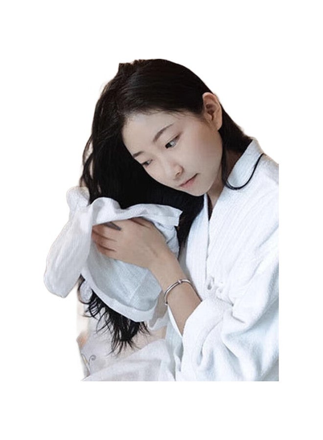 Sometimes Light Disposable Hair Drying Cap, Super Absorbent, Quick-Drying, Portable, Double-Layered, Thickened Shower Cap, For Washing And Drying Hair, Hair Wrap, 2 Pieces - Image 3