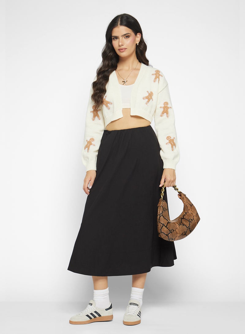 Gingerbread Detail Knitted Cardigan - Image 4