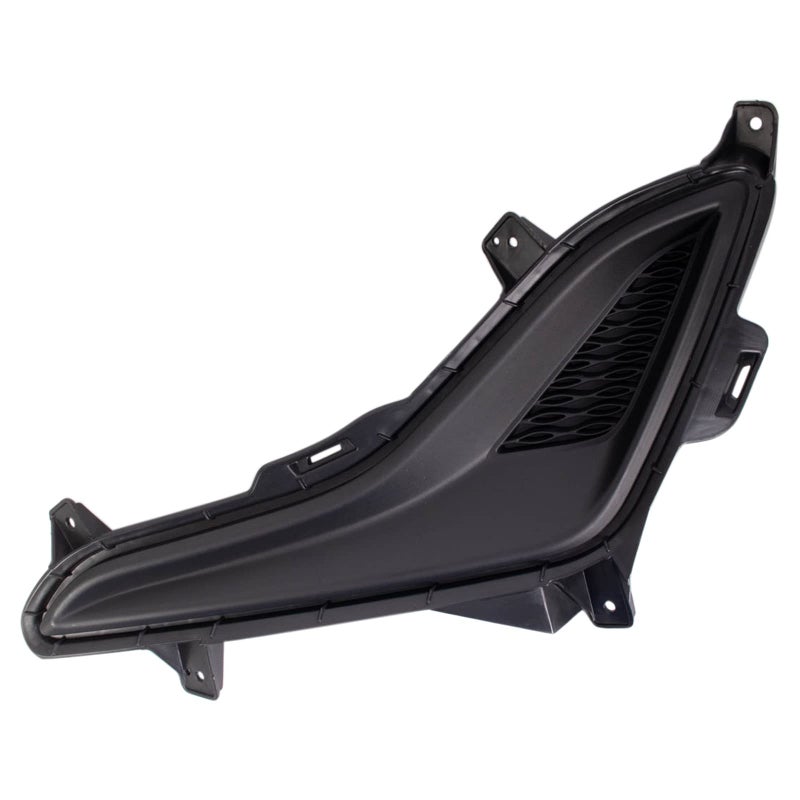 TRQ Front Left Fog Light Hole Cover Black Drivers Side Compatible with 20142016 Hyundai Elantra HY1038124