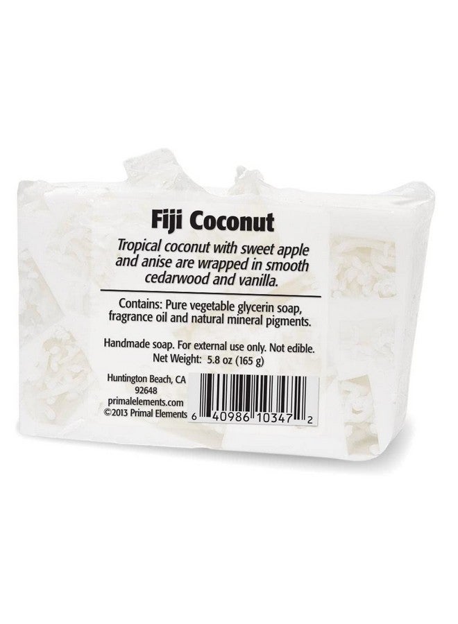 Primal Elements صابون بار الجلسرين يساعد جميع أنواع البشرة الحساسة والدهنية والجافة خالي من البارابين نباتي خالي من الجلوتين 100% قاعدة نباتية (جوز الهند فيجي) - Image 2