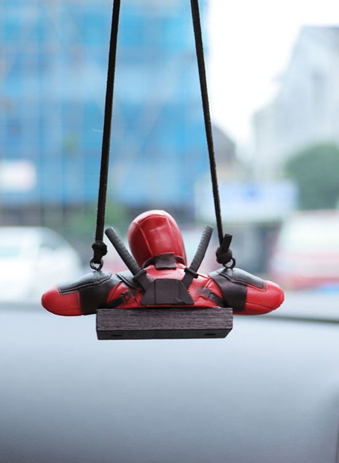 Little  Deadpool Car Decoration Accessories Car Mirror Suspension Accessories Car Mirror Suspension Accessories Personalized Car Rear View Mirror Pendant for Car Interior Decoration - Image 4