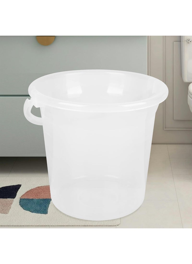 Kuber Industries Kuber Industries Bathroom Set | Plastic Bathroom Combo Set | Bucket-Stool-Mug Set for Bathroom | Modern Bath Set | Set of 3 | Transparent  - Image 4