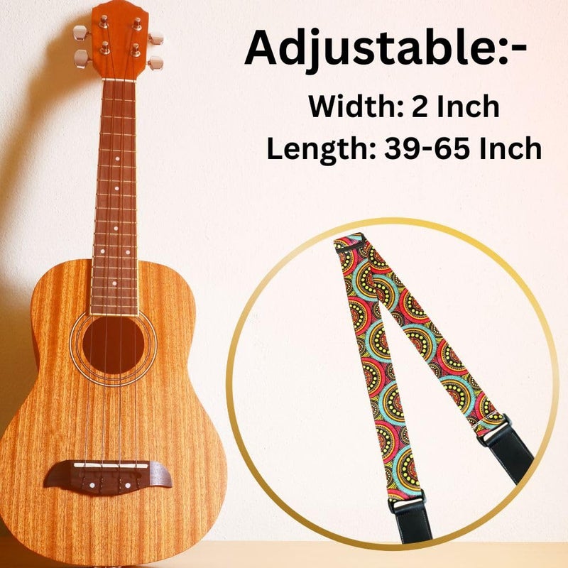 Mocking Bird Guitar Strap for Acoustic Adjustable Buckle Electric Guitar Strap Polyester Guitar Belt For Acoustic/Bass/Electric Guitars - Image 5