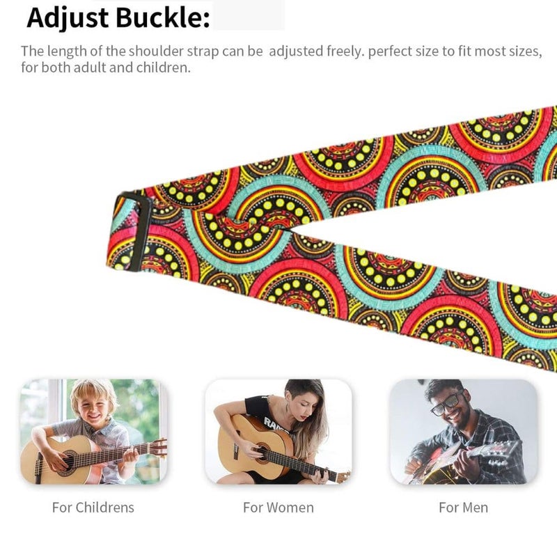 Mocking Bird Guitar Strap for Acoustic Adjustable Buckle Electric Guitar Strap Polyester Guitar Belt For Acoustic/Bass/Electric Guitars - Image 3