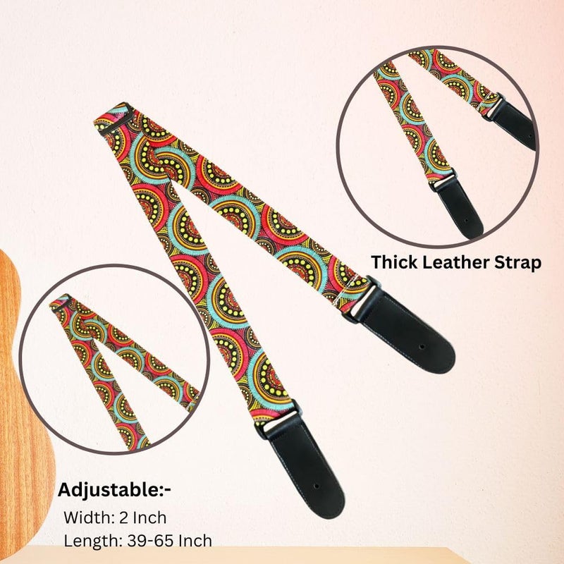Mocking Bird Guitar Strap for Acoustic Adjustable Buckle Electric Guitar Strap Polyester Guitar Belt For Acoustic/Bass/Electric Guitars - Image 4