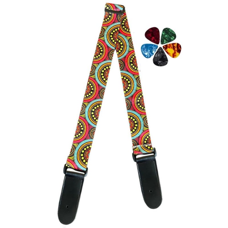 Mocking Bird Guitar Strap for Acoustic Adjustable Buckle Electric Guitar Strap Polyester Guitar Belt For Acoustic/Bass/Electric Guitars - Image 1